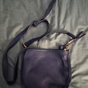 Shiraleah Navy Crossbody Bag with Gold Accents